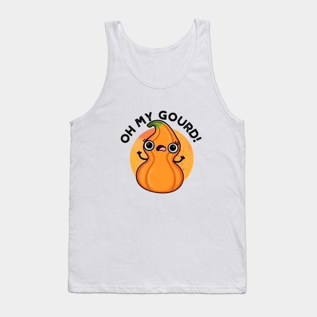 Oh My Gourd Cute Veggie Pun Tank Top by punnybone